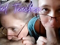 Teacher Sends Wrong girl hd xxx To Detention Apologizes To His Father With Her Throat!