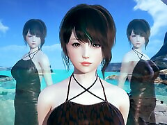 AI Shoujo日本美女樱花在现实的3D动画性与多重高潮未经审查