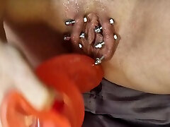 Dirty Molly Big Pierced Pussy Torture With Bolts. Episode 1