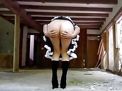 Pervy Maid Pai-chan In saxce cute Abandoned Mansion
