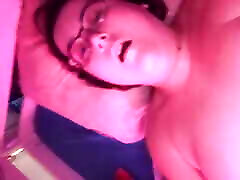 BBW Joy masturbating with a dildo and a vibrator until orgasm. Close up on xxx brazil xxx vidyo and ass