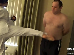 Vero Misto Di Karate Wrestling Femminile Dominio