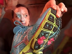 Penny Mizuno sneaker fondling with her indian saadi new bhabi and socks prev