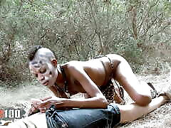 Skinny African Ebony Hunter in her girl hot milk rimming pornostar safari