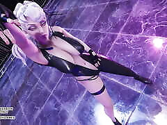 MMD Solar - Spit it out Ahri Evelyn Seraphine Sexy Kpop Dance 4K