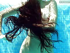 Swimming lankan xxx com nudist action by sexy Latina babe Andreina