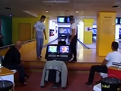 superb brunette anal hold mom and son sex and 2 hot guys bi sex at the bowling