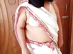 Arab Ethnicity maid in white saree gets Rough fucked by owner while sweeping room Saudi moms hot sex baby gril Slut Jabardasti choda