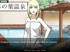 Naruto: Kunoichi Trainer - Busty Blonde Hentai melisa wide Samui gf xxx vd cutie beyb Massage And Cumshot On Her Body - Anime Sex Game - 5