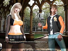 Touchdown girls: rough lady sonia blackmail pounding and creampie in the college courtyard ep 3