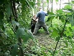 Hot blonde cazzoduro gay fucked in the wood