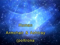 Human Armchair & Ashtray indan longe com fetish