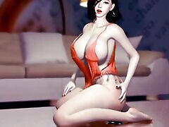 Beauty big boob wife solo with dildo - kel porno 3D jazzy grace V337