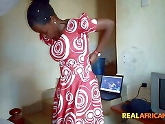 Naughty Nigerian Aunt With Saucy Pussy Waits For Her BBC!