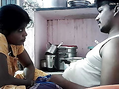 Indian house wife molten kissing in husband