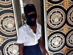African teen after college sex
