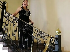 Molten Granny Elegance in the Lobby: A Young Man Dream Awakened