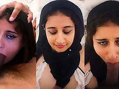 Shy Muslim Daughter Deep Throat Fuck & Big Facial