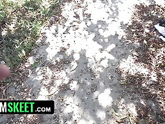 Jiggly Ebony Babe Ashley Aleigh Shows Her BWC Riding Skills - TeamSkeet