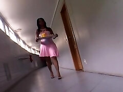 Pretty Black Maid Sits On Her Stud's Face