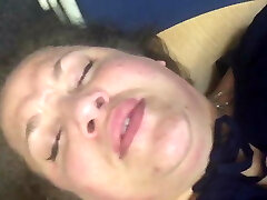 Redbone taking dinky at work