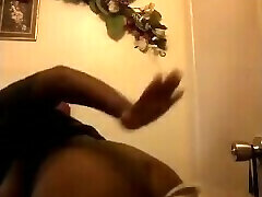 Young girl massaging her herself