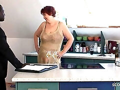 German Busty Mature Granny Seduced Black Guy To Pummel