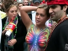 Old School Mardi Gras 2006 Blend Of Flashing And Contest In New Orleans - SouthBeachCoeds