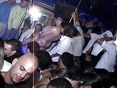 The hottest orgy in a French discotheque