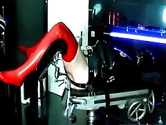 Gagged Rubber Marionette Gets Fucked