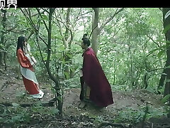 Accidentally woke up by a Horny Asian teen Girl while jerking off and sucky-sucky Point Of View