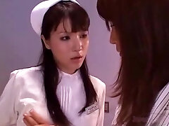 Nurse Sucks Office Lady's Tits in Polyclinic