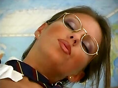 Horny teacher rubs pussy in classroom phat ass white girl