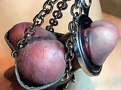 Femdom fetish bitch rimming her sad pathetic victim pooper