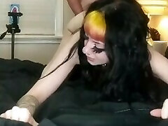 Goth slut poked by big dick @deathdixie
