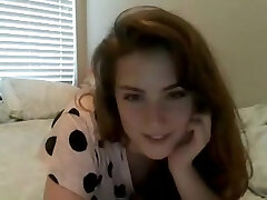 Lovely teen brunette shows her tiny mammories