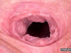 Nasty czech nymphomaniac opens up her stretched pussy to the unusual5