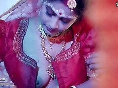 Desi Super-cute 18+ Girl Very 1st wedding night with her spouse and Hardcore sex ( Hindi Audio )