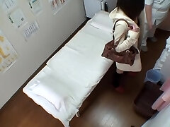Voyeur rubdown video of cute Japanese drilled with fingers