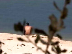 A stranger falls for Jotade's big spunk-pump at the nudist beach