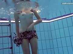 Czech Teenage Sima In The Public Swimming Pool Nude