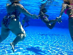 in the pool