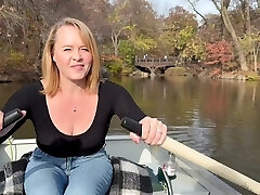 Rowing In My See-thru Shirt In Public Then Stroked Hard