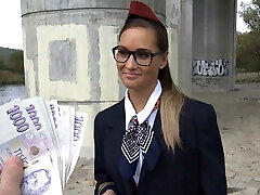 Stewardess Gets Cash for Orgy