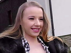 Cheeky teen Olivia Valentina having a hard bang-out with a huge milky cock