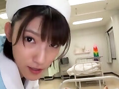 Japanese nurse Iioka Kanako loves sucking a trunk on the bed