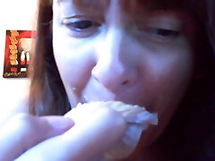 Your little sister enjoys food porn