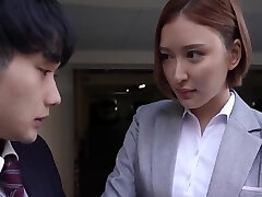 Love Make In Nymph Boss Loves Have Romp With Young Guy, The First Thing After Work Is Make Love