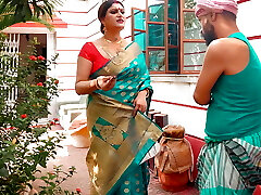 Jaw-dropping milf hot house owner seduced by her servant