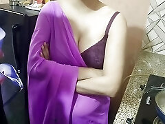 Desi Indian step mom surprise her step sonny Vivek on his birthday dirty talk in hindi voice